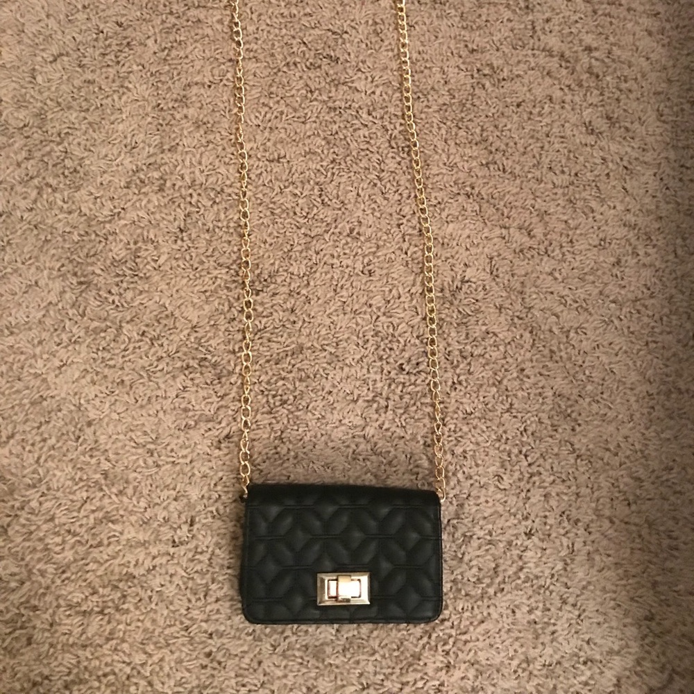 Black cross-body bag